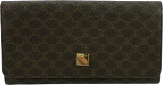 Celine Pre-owned Macadam Long wallet (bi-fold) - Dames - Vintage Accessoires - Bruin - ONE Size - Vintage