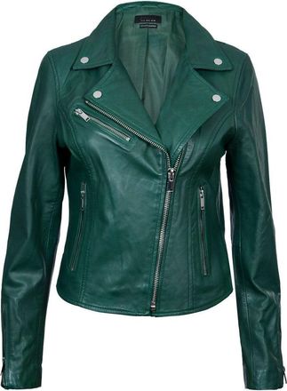 Infinity Leather Womens Classic Leather Brando Biker Jacket-Loughton
