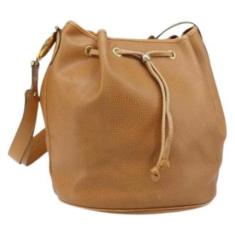 Dior Pre-owned Bucket Bags, female, Brown, Size: ONE SIZE Pre-owned Leather Bucket Bag