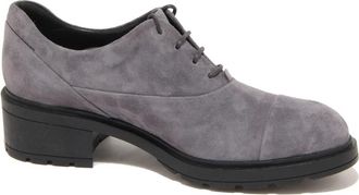 Hogan Klassieke Italiaanse Francesina Schoenen - Dames - Veterschoenen - Grijs - 36 1/2 EU - Schoenen