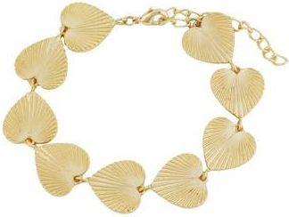 Panacea Textured Heart Chain Bracelet in Gold at Nordstrom Rack