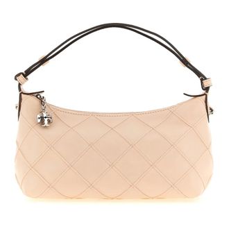 Tory Burch Fleming Quilted Nappa Leather Clutch Bag - female - Tory Burch - Shoulder Bags - Pink - ONE SIZE - Bags