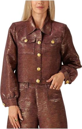 Amaya Amsterdam Lo Jacket - Dames - Zomerjassen - Rood - M - Denim - Jassen