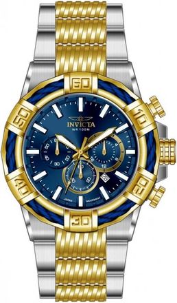 Invicta Bolt Chronograph GMT Quartz Blue Dial Mens Watch 49903