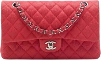 Chanel Pre-owned Double Flap Schoudertas - Dames - Vintage Schoudertas - Rood - ONE Size - Leer - Vintage