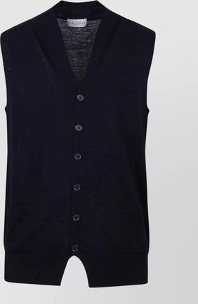 Ballantyne wool slim-fit v-neck vest