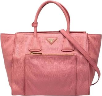 Prada Pre-owned Handbags, female, Pink, Size: ONE SIZE Pre-owned Vintage Handbag