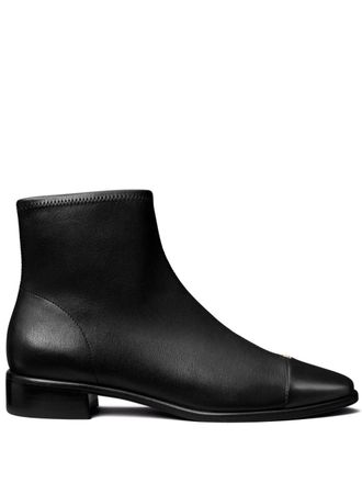 Tory Burch Stivaletti con punta a contrasto 25mm - Nero
