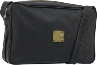MCM Pre-owned Shoulder Bag - Dames - Vintage Schoudertas - Zwart - ONE Size - Leer - Vintage