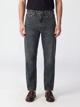 Rag & Bone Straight Fit Cotton Denim Jeans with Five-Pocket Design