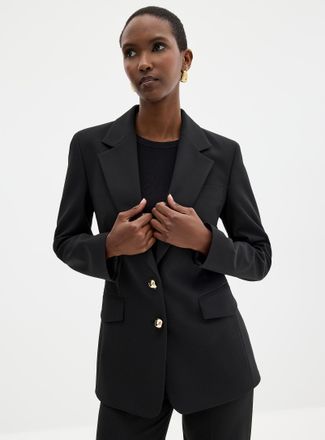 HUGO BOSS Womens Aniba golden buttons cinched Blazer Jacket