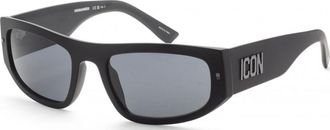 Dsquared2 Mens ICON0016S 57 0003 IR Sunglasses - Black - One Size