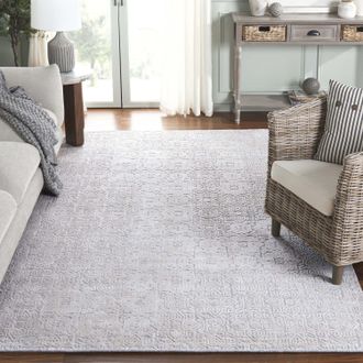 Safavieh Mirage Hand Made Area rug, Silver Transitional Style Non-Shedding