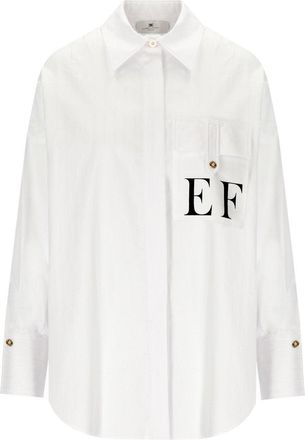 Elisabetta Franchi CAMICIA OVERSIZE BIANCA ELISABETTA FRANCHI