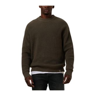 Calvin Klein Truien & Vesten, Heren, Bruin, S, Grof Gebreide Trui