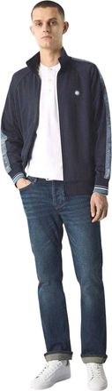 Pretty Green Heren Eclipse Paisley-trackjack met raglanmouwen en bies (Marine)