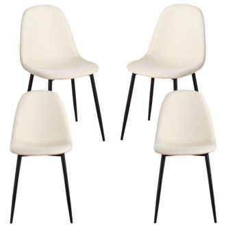 Regalos Miguel Regalos Miguel - Packs Sillas Comedor - Pack 4 Sillas Black Teok Tela - Beige