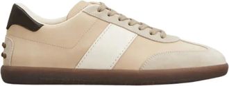 Tod's Tabs Sneakers - Heren - Sneakers - Beige - 40 EU - Leer - Schoenen