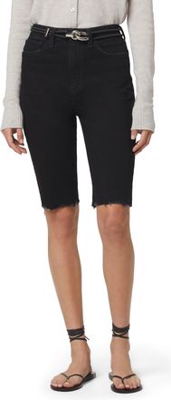 Favorite Daughter Eva Long Slim Denim Shorts in Portland