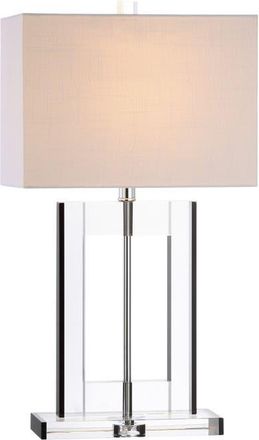 Jonathan Y Designs Parish 26 Crystal LED Table Lamp, Clear/Black at Nordstrom