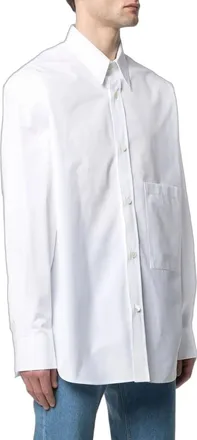 Valentino Patch Pocket Shirt - White