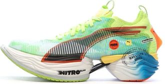 Puma Running Shoes Green/Blue Man Nitro Elite 2, Green, 6.5 UK