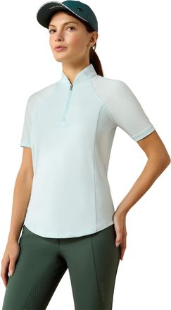 Ariat Womens Soquel 1/4 Zip Baselayer Top in Starlight Blue, Size X-Small, by Ariat