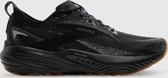 Brooks Mens Glycerin 22 Running Shoes In Black/primer Gray/biscuit