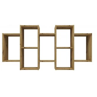 Hucoco Hucoco - Selma - Libreria Sospesa Soggiorno In Stile Moderno - 129,5x20x65 - 7 Ripiani