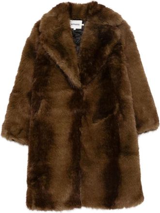 Apparis Steffi Coat - Dames - Jassen - Bruin - L - Polyester - Jassen