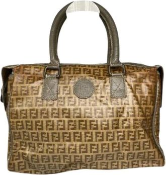 Fendi Pre-owned Handbags, female, Brown, Size: ONE SIZE Pre-owned Vintage Leather Handbag