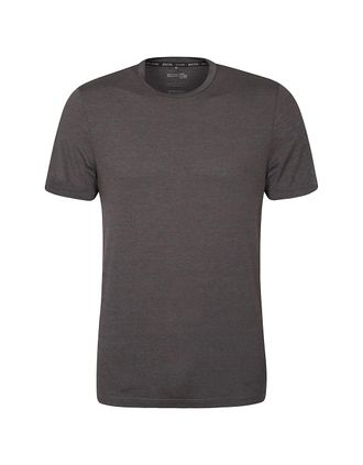 Mountain Warehouse Mens Mountain Warehouse Mens Agra Melange T-Shirt - Black - Size: 42