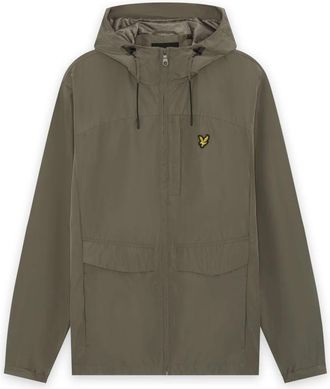 Lyle & Scott Lichtgewicht Jack met Capuchon en Rits - Heren - Zomerjassen - Groen - S - Nylon - Jassen