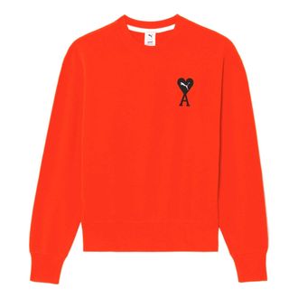 Puma (WMNS) PUMA X AMI Sweatshirt Orange 534111-95
