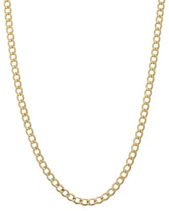 Italian Gold, Inc 10K 5.1Mm Semi-Solid Light Cuban Necklace