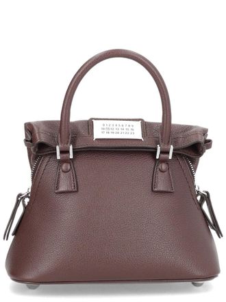 Maison Margiela Structured 5ac Classique Leather Trapezoidal Bag