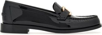 Ferragamo Black Leather Loafers