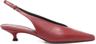 Aeyde Camila Pump - Dames - Pumps - Rood - 37 1/2 EU - Leer - Schoenen
