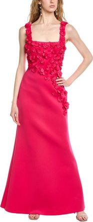 Badgley Mischka Cutout Appliques Gown