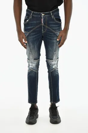 Dsquared2 Jeans Stonewashed Effetto Distressed 15cm Dsquared2