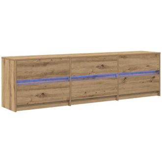 vidaXL Vidaxl - Gabinete De Tv Marr&oacute;n 181 X 34 X 50 Cm Madera Contrachapada