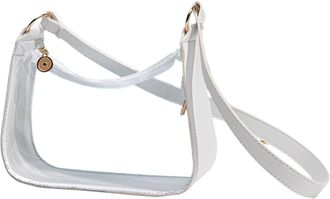 Generic Clear Purse,Soft Women Clear Bag Purse | Stylish Adjustable Shoulder Strap Handbag Tote for Party Work Travel Beach Outfit Events School Festival Conc