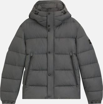 HUGO BOSS Mens Hugo Boss Mens Grey Omaris Puffer Jacket - Black - Size: 42/Regular