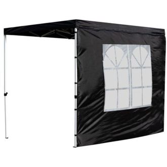 Regalos Miguel Laterales Individuales Carpas Plegables - Lateral Con Ventana Inglesa 3 Metros Master - Negro
