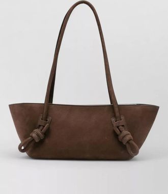 Hereu leather knotted shoulder bag