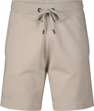 Canada Goose Korte Broeken, Heren, Beige, M, Katoen, Casual Trainingsbroeken met Elastische Tailleband