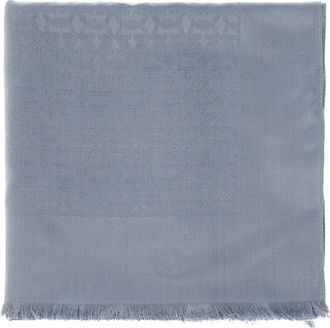 Ferragamo Foulard Monogram - - Accessories - Donna - Blu - ONE SIZE