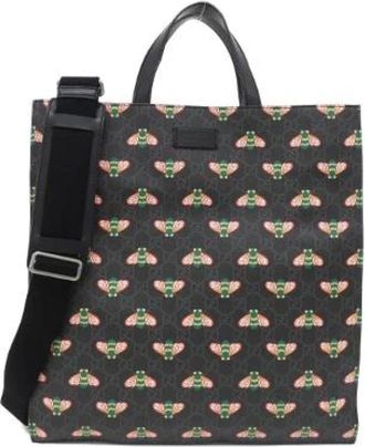 Gucci Pre-owned GG Supreme Canvas Tote Bag - Dames - Vintage Shopper - Zwart - ONE Size - Vintage