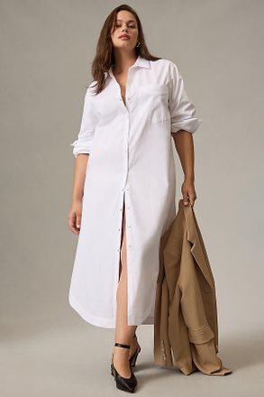 Maeve The Soren Long-Sleeve Shirt Dress by Maeve