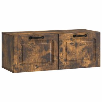 vidaXL Mueble Para Tv De Pared Roble Ahumado 78,5 X 31 X 30 Cm Vidaxl
